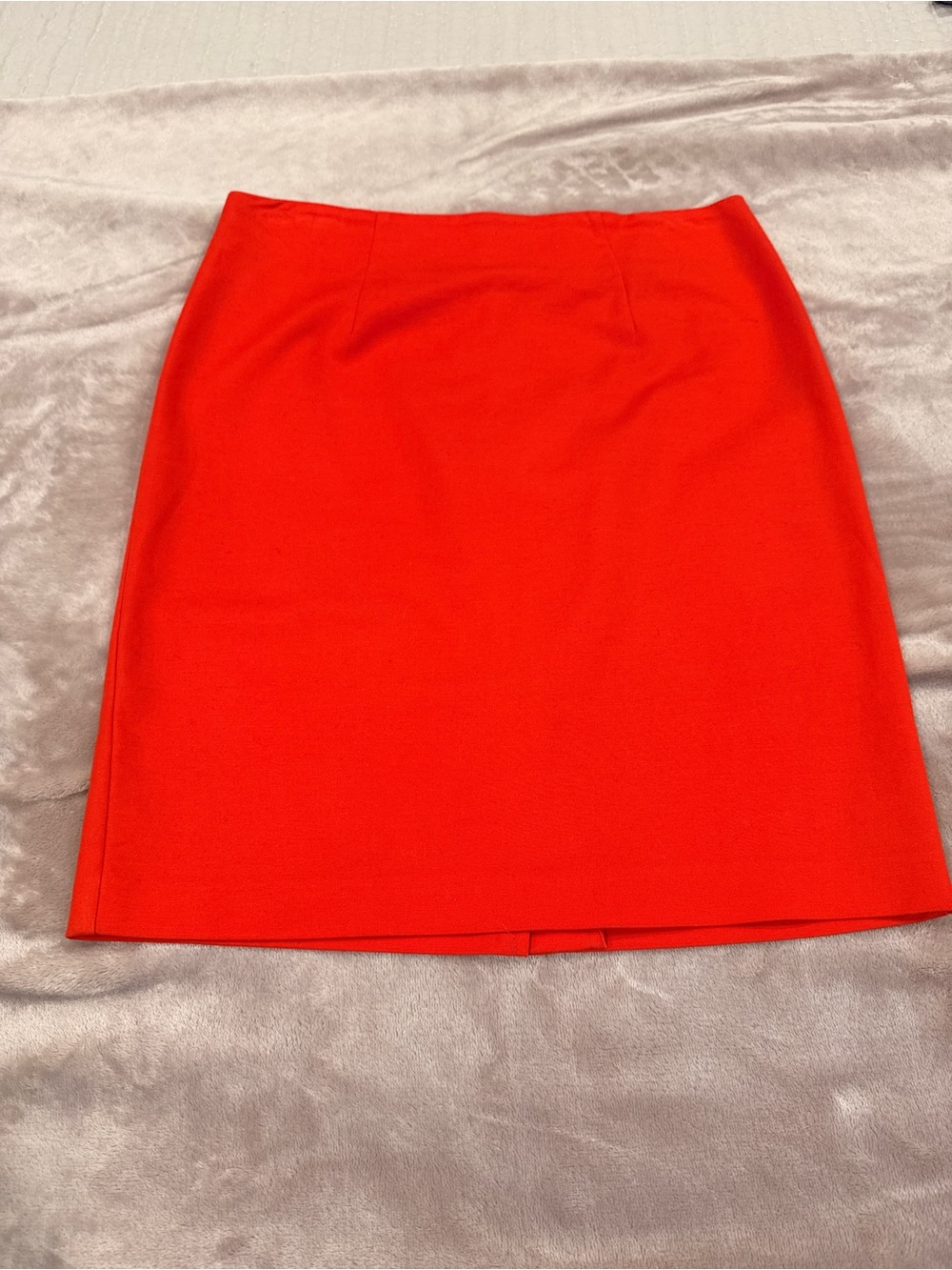 Dalia Collection Bright Orange-Red Mini Skirt